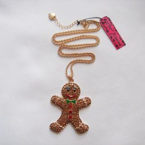 GINGERBREAD MAN NECKLACE